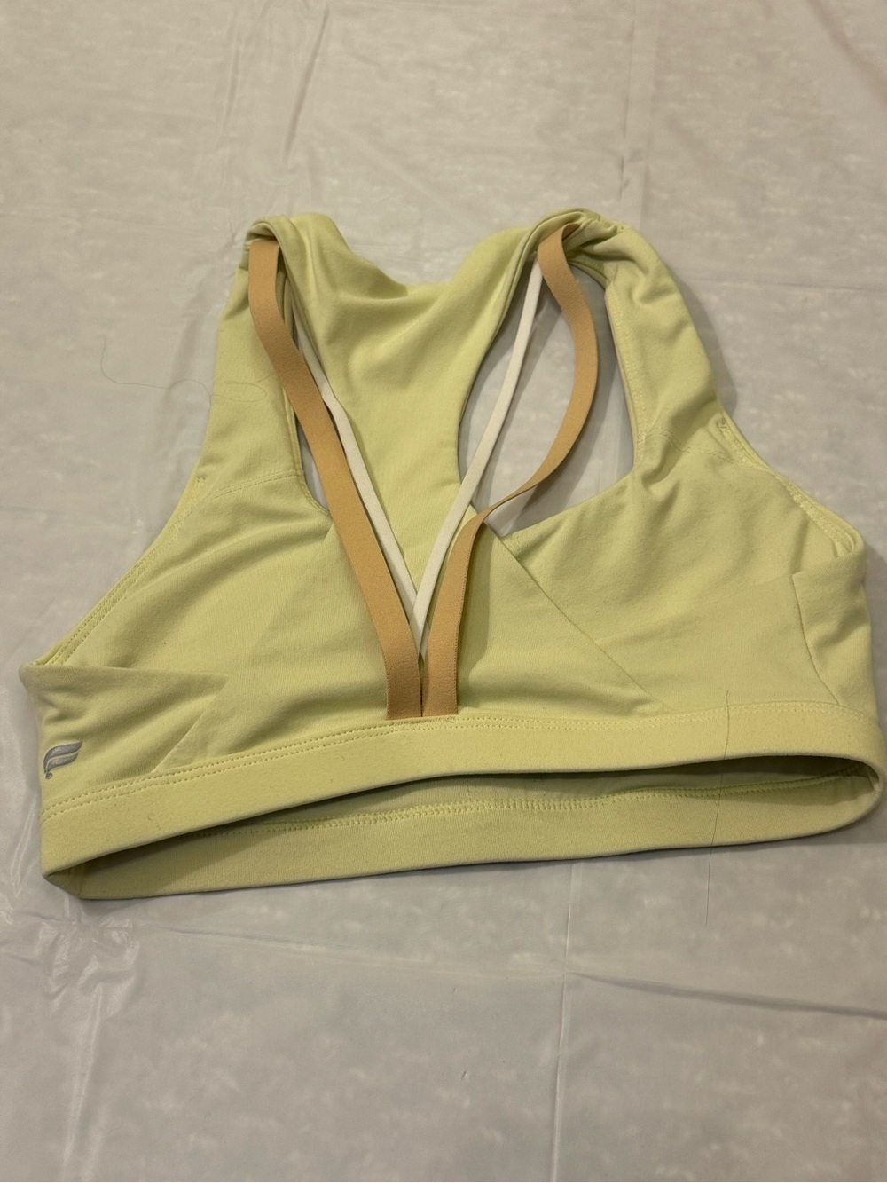 Fabletics Racerback Sports Bra - Yellow - Picture 2 of 2